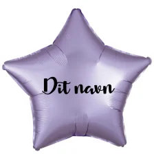 Ballon Med Dit Navn Stjerne Satin Lilla