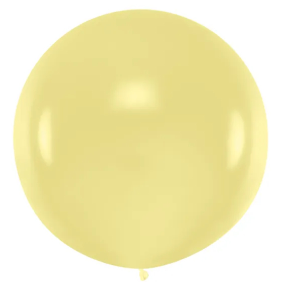 Kæmpe Latex Ballon Pastel Creme 100 cm.
