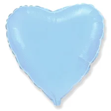Folie Hjerte Ballon Baby Blå