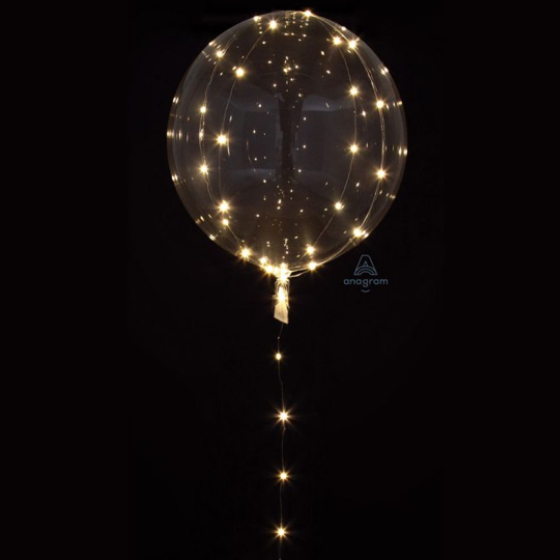 Led Ballon Crystal Clearz Anagram 46 cm.