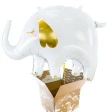 Send En Ballon Hilsen Hvid Elefant