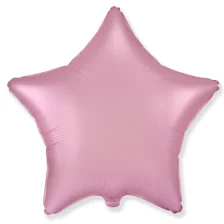 Folie Stjerne Ballon Satin Pink