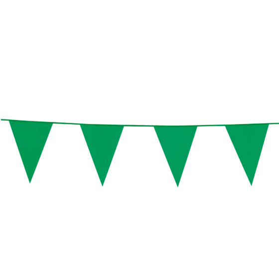 Vimpel Flagguirlande Grøn 10 m.