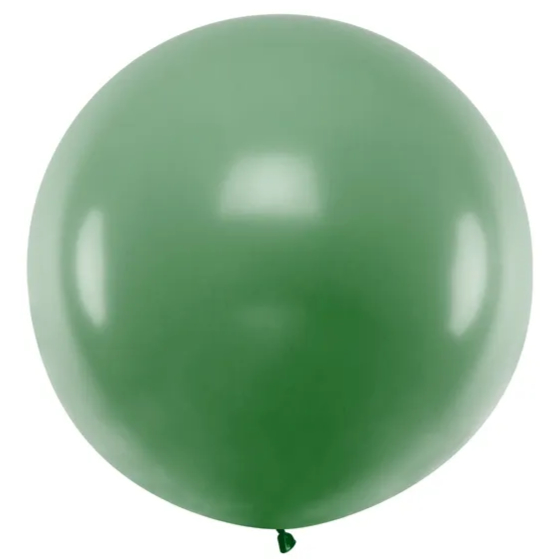 Kæmpe Latex Ballon Mørkegrøn 100 cm.