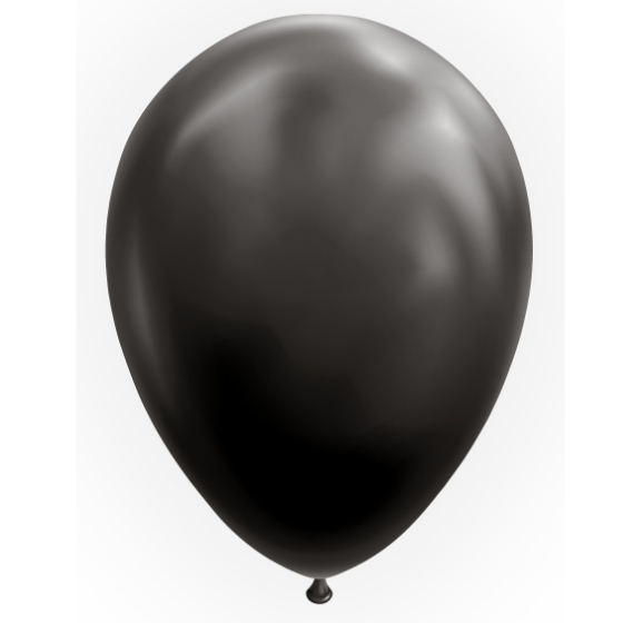 Latex Balloner Sort 50 stk. 30 cm. image-0