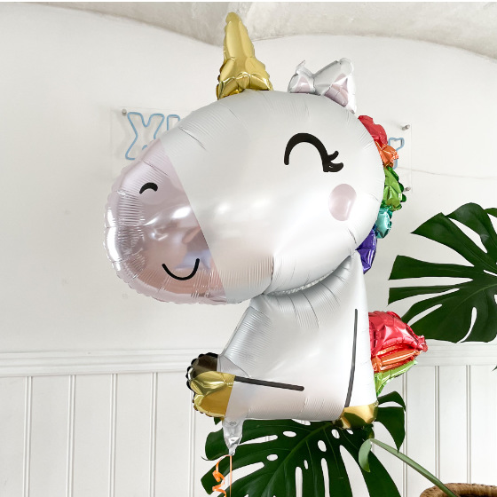 Send En Ballon Hilsen Satin Unicorn image-0