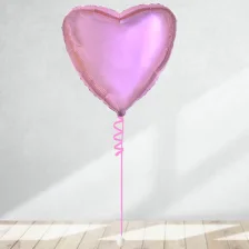 Send En Ballon Hjerte Lyserød