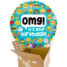 Send En Ballon Emoji OMG Birthday