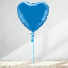 Send En Ballon Hjerte Blå
