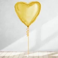 Send En Ballon Hjerte Guld