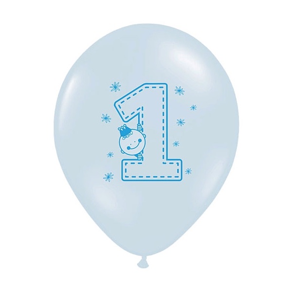 bleg gennemse Lærerens dag 1 Års Fødselsdag Blå Ballon 30 cm. - Lave priser - Høj kvalitet