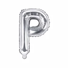 Ballon Bogstav Sølv P