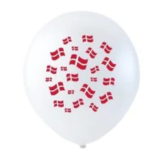 Balloner med Dannebrog flag