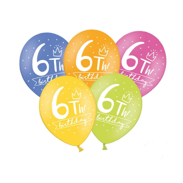 6 års Fødselsdag Balloner