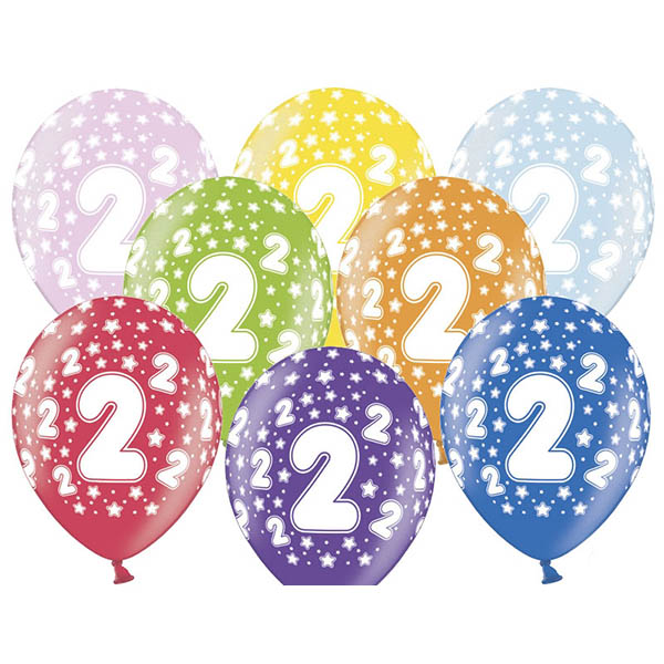 2 års Fødselsdag Tal Balloner