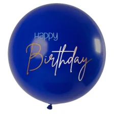 Happy Birthday Blå Kæmpe Ballon