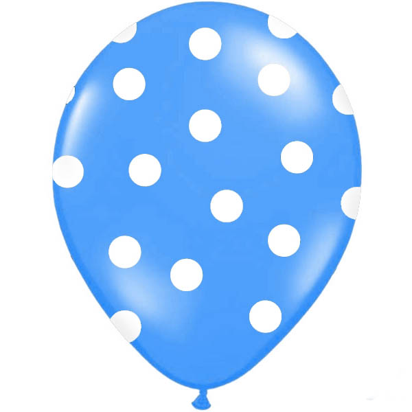 Kornblomst Blå Prikket Ballon
