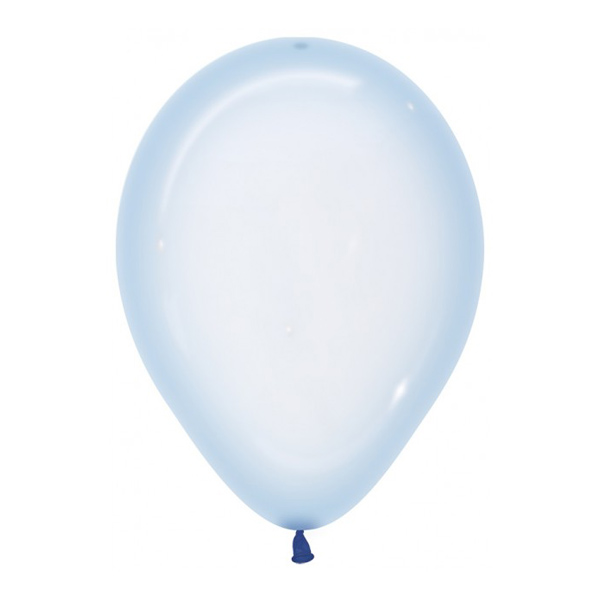 Krystal Pastel Lyseblå Ballon