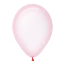 Krystal Pastel Lyserød Ballon