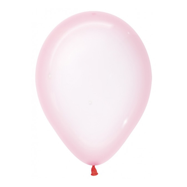 Krystal Pastel Lyserød Ballon