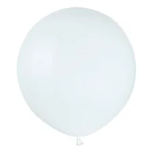 Hvid Rund Latex Ballon
