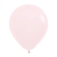 Pastel Matte Lyserød Stor Ballon