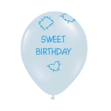 Sweet Birthday Blå Latex Ballon