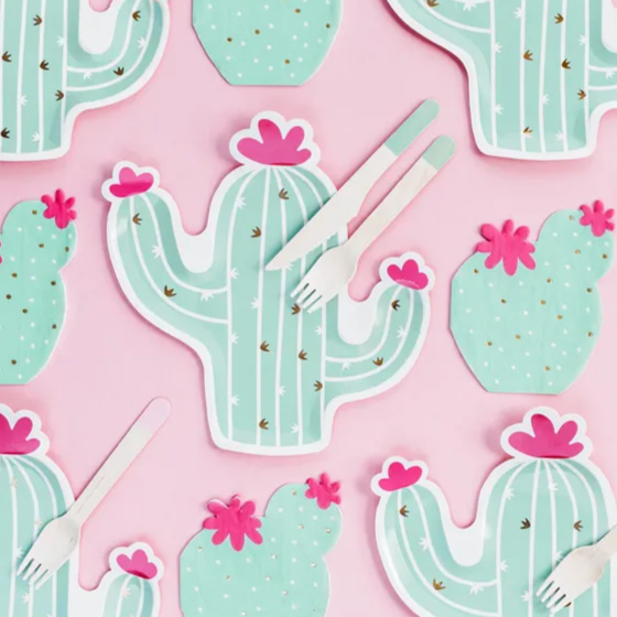 Pap tallerkener Kaktus