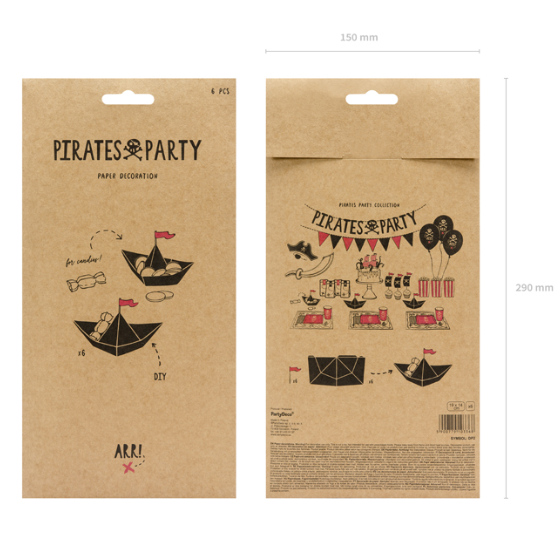 Papirdekorationer Pirates Party image-1