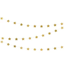 Guirlande Stjerner Guld