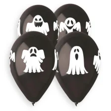 Latex Balloner Halloween Med Spøgelser