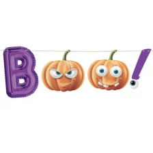 Papirguirlande Halloween Boo