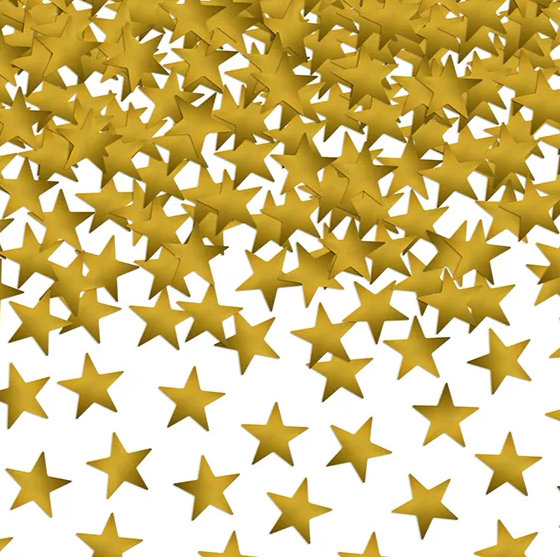 Konfetti Stjerner i Guld image-1