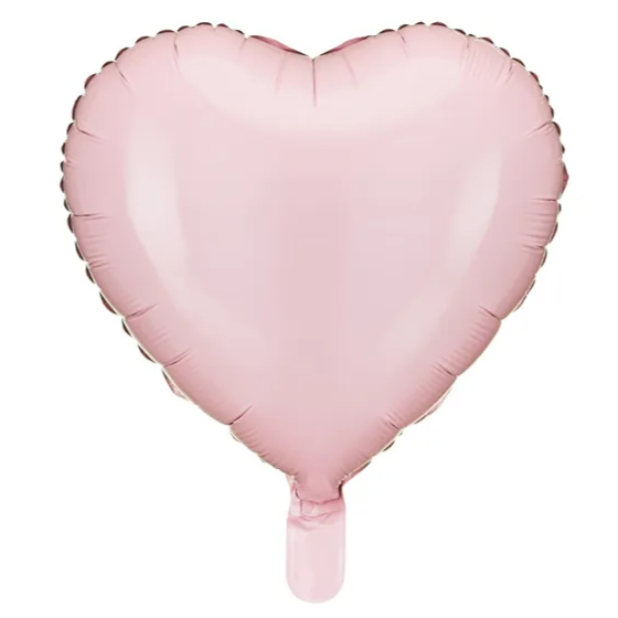 Folie Hjerteballon - Lys Pink image-0