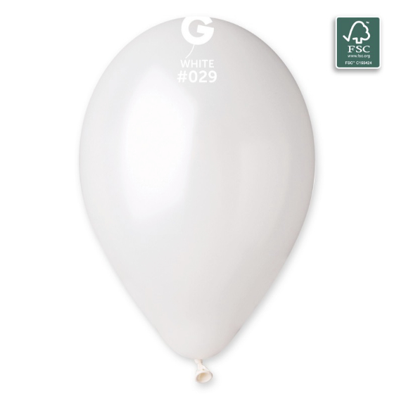 Latex Balloner Perle Hvid - 33 cm. 50 stk. image-0