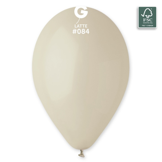 Latex Balloner Latte - 33 cm. 50 stk. image-0