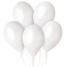 Latex Balloner Perle Hvid - 33 cm. 50 stk.