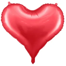 Folie Hjerteballon Stor - Rød