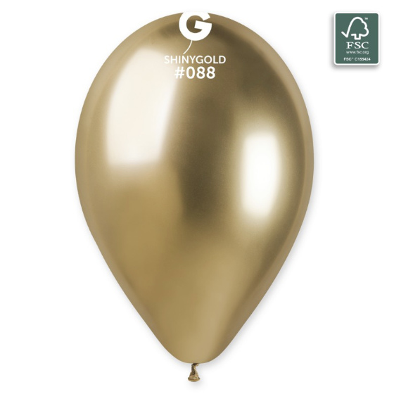 Latex Balloner Shiny Guld - 33 cm. 50 stk. image-0
