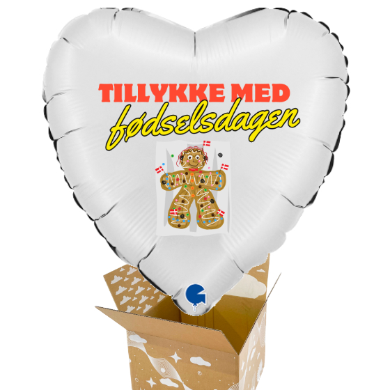 Send En Ballon Tillykke Med Fødselsdagen - Kagemand