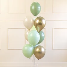 Latex Balloner 10 stk. Mix Grøn