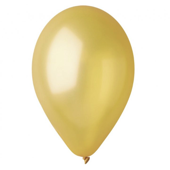 Latex Balloner Metallic Guld 100 stk. 30 cm image-1