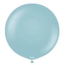 Kæmpe Latex Ballon Retro Blåt Glas 60 cm