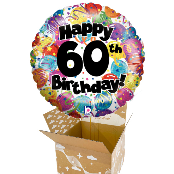 Send En Ballon Happy Birthday 60, Party