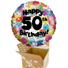 Send En Ballon Happy Birthday 50, Party