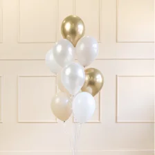 Latex Balloner 10 stk. Mix Hvid