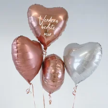 Send En Ballon Buket Verdens Bedste Mor Mix Rose Guld