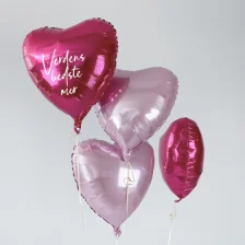 Send En Ballon Buket Verdens Bedste Mor Mix Pink