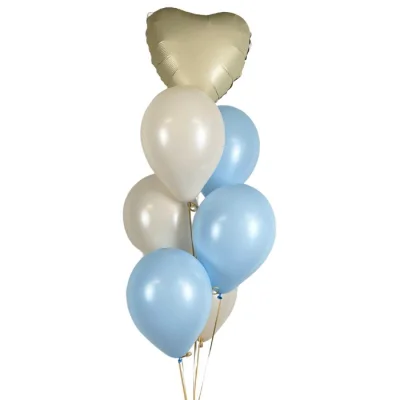 Helium Og Balloner: farve - hvid / gennemsigtig