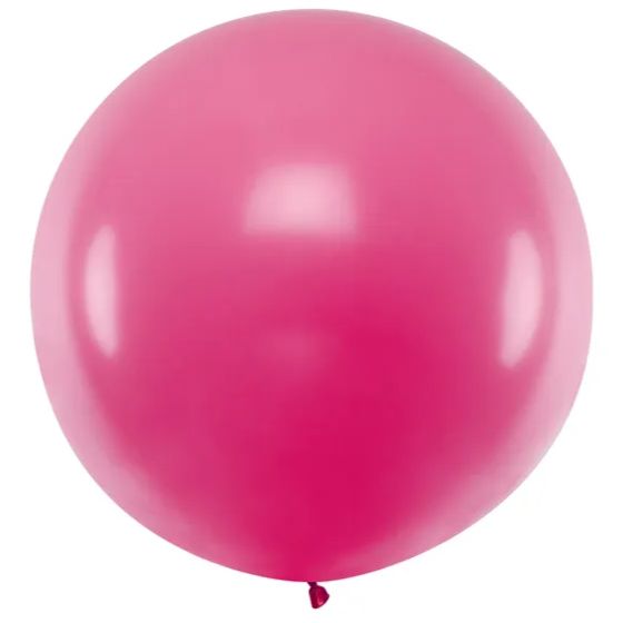 Rund Pink Kæmpe Ballon